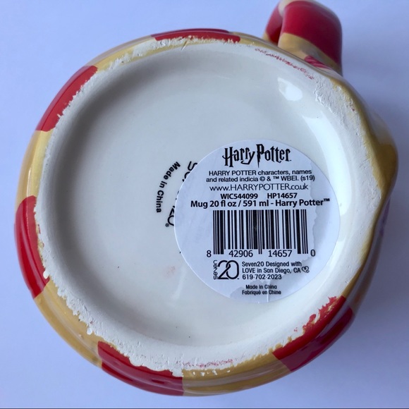 Harry Potter mug Gryffindor scarf handle 24 oz - Picture 2 of 5